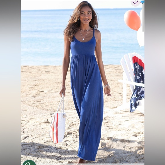Lascana Dresses & Skirts - NWOT Lascana Blue Maxi Dress